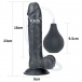 Lovetoy - 9" Squirt Extreme Dildo - Black photo-12