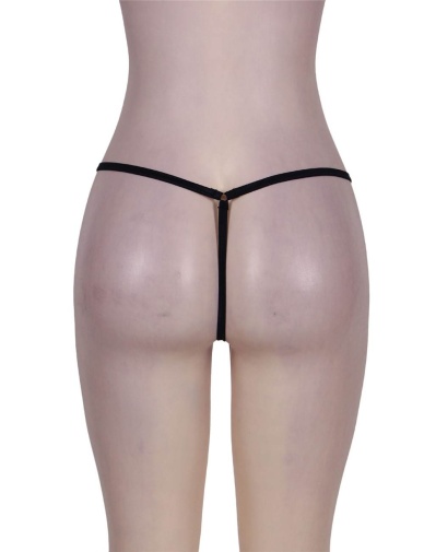 Ohyeah - Zip Thong - Black - M 照片