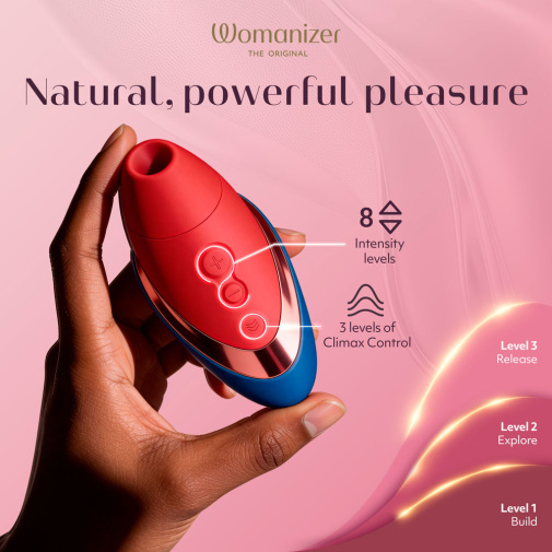 Womanizer - Next Liberty 3D Pleasure Air Stimulator - Bordeaux photo