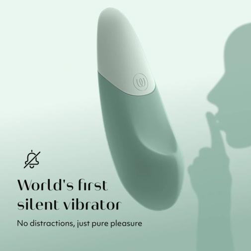 Womanizer - Vibe UltraWave Clitoral Vibrator - Sage photo