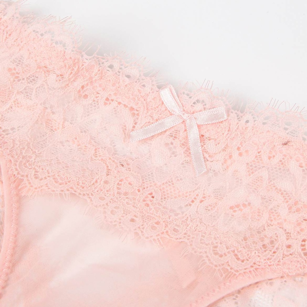 High quality sexy floral lace panty with open back
Material... Ohyeah - Floral Lace Panty - Pink - M photo-8
