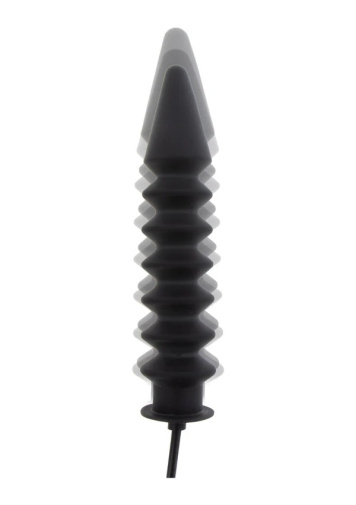 Hidden Desire - Expert Ribbed Inflatable Plug - Black 照片