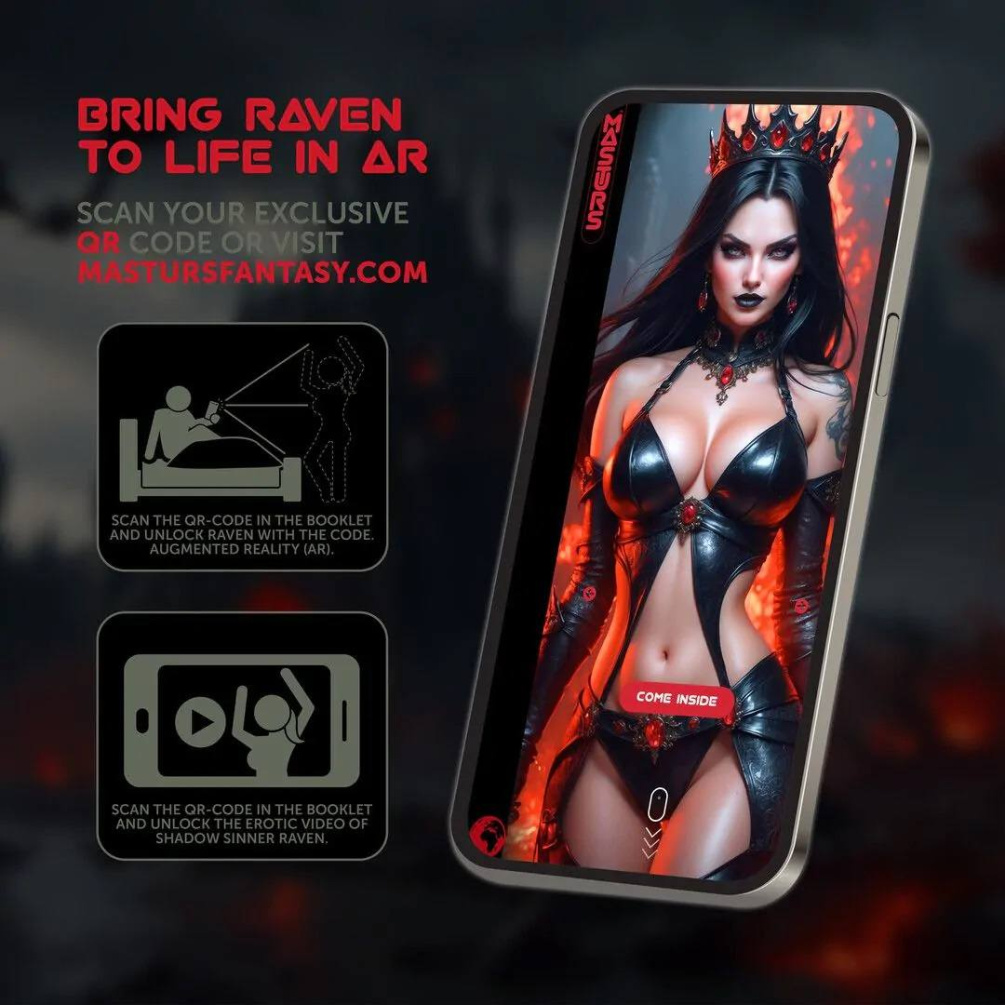 Masturs - Raven Shadow Sinner Vibro Masturbator 照片-2