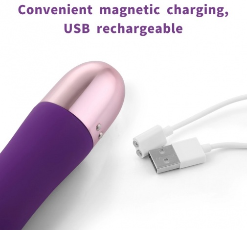 Wowyes - Coco Magnetic Rechearable Vibrator - Purple photo