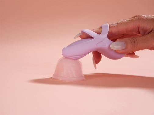 SVAKOM - Echo 2 APP Flexible Finger Vibrator - Pink Lilac photo