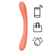 Lelo - Boomerang App Dual-Ended Vibrator - Coral Red photo