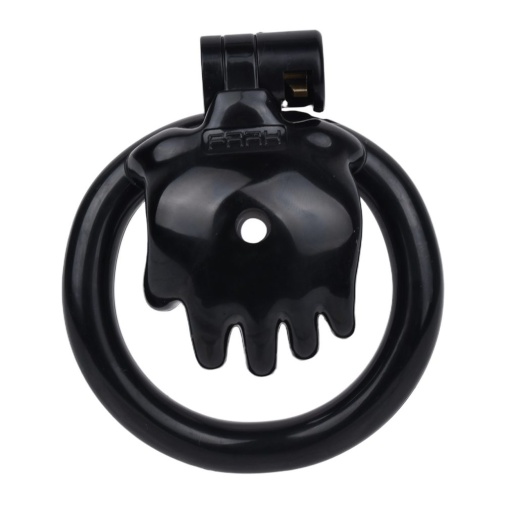 FAAK - Hand Shaped Resin Chastity Cage - Black 照片