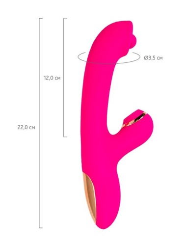 JOS - Rolli Ball Rabbit Vibrator - Pink photo