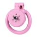 FAAK - Chastity Cage 45mm w Catheterization Hood - Pink 照片