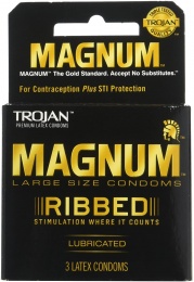 Trojan - Magnum Ribbed 3's Pack photo