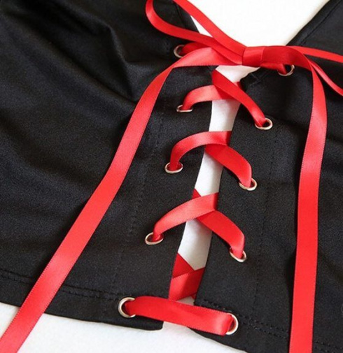 SB - School Girl Costume - Black/Red photo