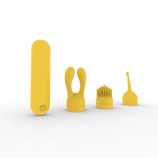 Liebe Seele - Bullet Vibrator w Attachment - Yellow photo