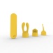 Liebe Seele - Bullet Vibrator w Attachment - Yellow photo