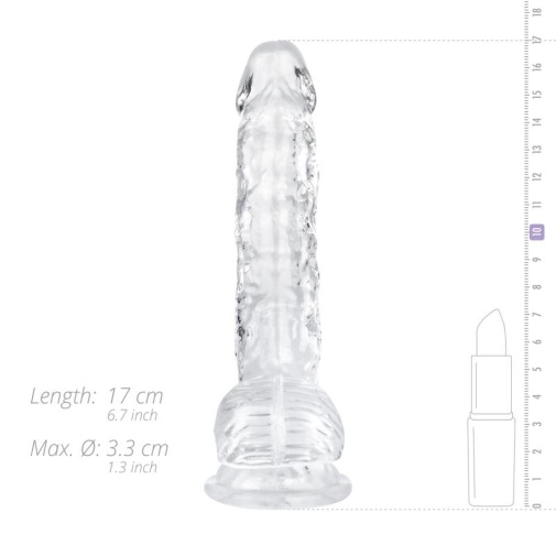 Easytoys - Jelly Realistic Dildo w Balls 15cm - Clear photo