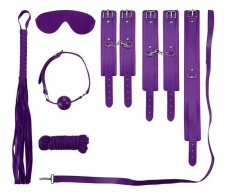MT - 荔枝果纹连内层绒毛束缚套装 - 紫色 照片