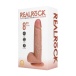 RealRock - 8" 抽插震動仿真假陽具 連陰囊 - 焦糖色 照片-7