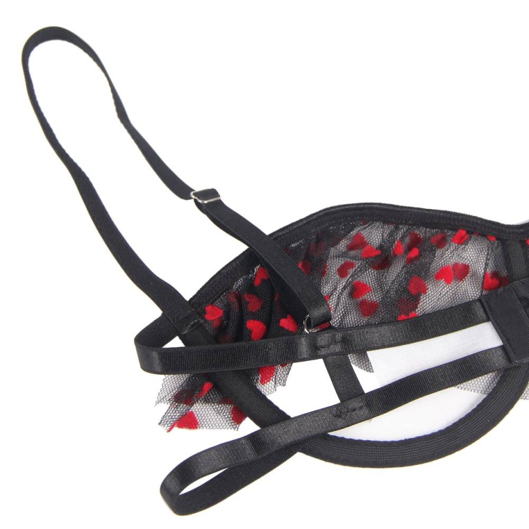 Ohyeah - Heart Open Cup Set - Black - M photo