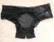 Crescente - Dolce Crothless Panties DL_017 - Black 照片-9