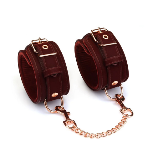 Liebe Seele - Metallic Shade Ankle Cuffs - Burgundy photo