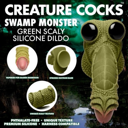 Creature Cocks - Swamp Monster Dildo - Green photo
