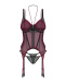 Obsessive - Parisel Corset - Burgundy - L/XL photo-6