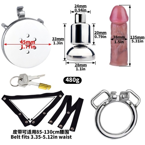 FAAK - Chastity Harness w Dildo S photo