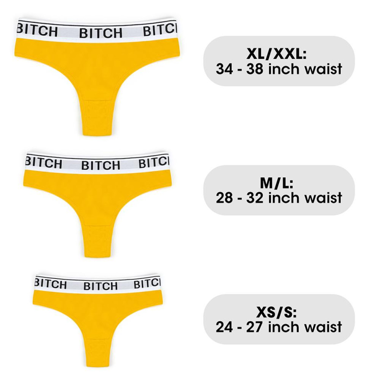 Lovetoy - Bitch Vibrating Panties M - Yellow photo