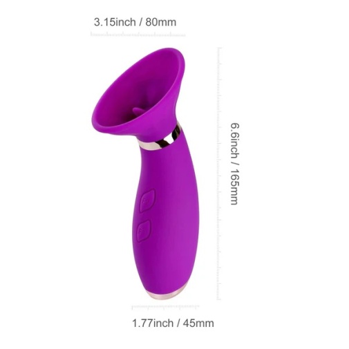 Honey Play Box - Seduction Suction Vibrator - Purple photo