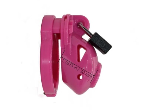 Locked in Lust - Vice Micro Chasity Cage - Pink photo