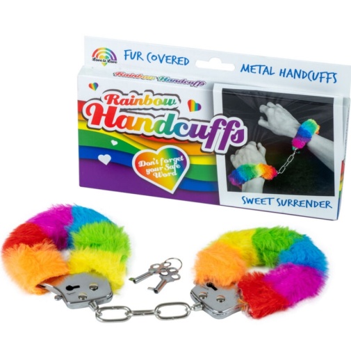 Spencer&Fleetwood - Lined Handcuffs - Rainbow photo