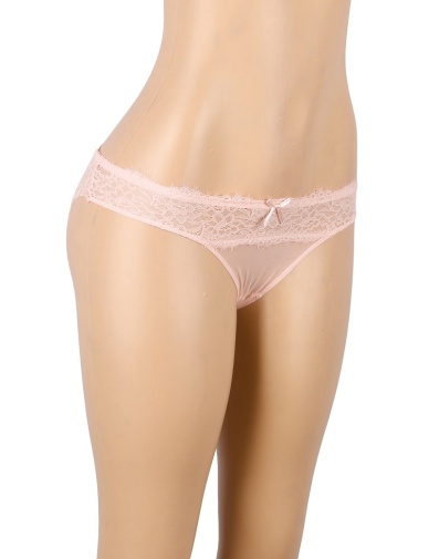 Ohyeah - Floral Lace Panty - Pink - M photo