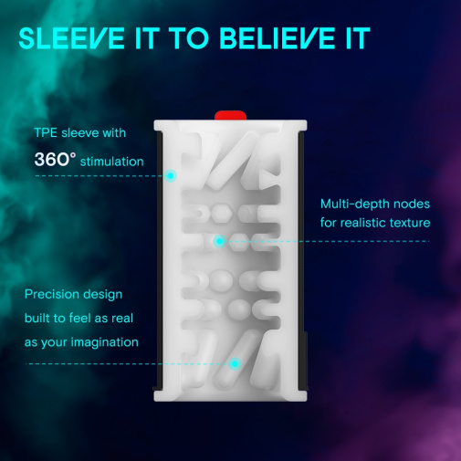 KAOTIK - The Shotty 旋转抽插震动双头智能飞机杯 - 黑色 照片