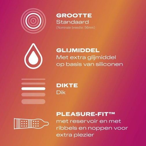 Durex - Pleasure Me Condoms 10's Pack photo