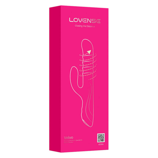 Lovense - Velvo 旋轉G點刺激頭&波浪滾珠兔仔按摩棒 - 粉色 照片
