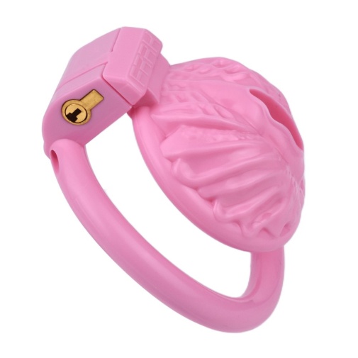 FAAK - Resin Pussy Chastity Cage - Pink 照片