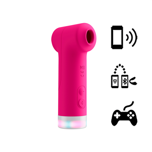 Lovense - Fizz 吸啜拍打雙頭口交模擬按摩器 - 粉紅色 照片
