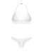 Obsessive - Weddya Crotchless 3 pcs Set - White - 2XL/3XL photo-6
