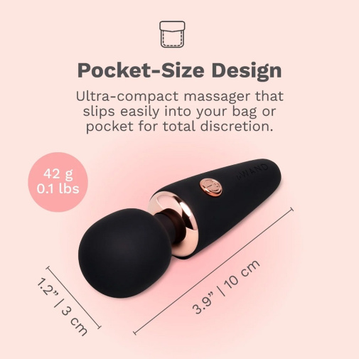 Le Wand - Mini Wand Pocket Massager - Black photo