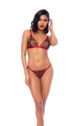 Mapale - 8899 Hearts Set 2pcs - Black/Red - M 照片