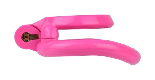 FAAK - Resin Chastity Cage 45mm w Catheter - Pink 照片