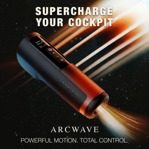 Arcwave - Thruster 抽插旋转电动飞机杯 - 黑色 照片
