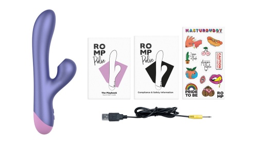 Romp - Pulse Suction Rabbit Vibrator - Purple photo