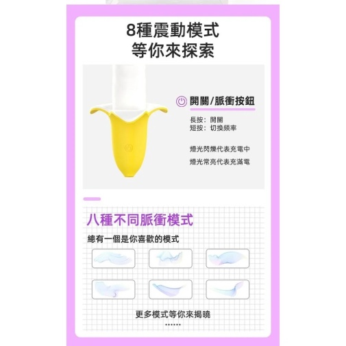 YY Horse - Thrusting Banana Vibrator - Yellow photo