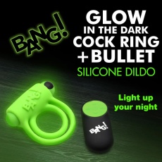 Bang! - 28X Glow Vibro Ring - Green photo