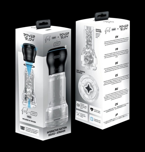 Kiiroo - PowerBlow 自慰器连电子组件 - 透明 照片
