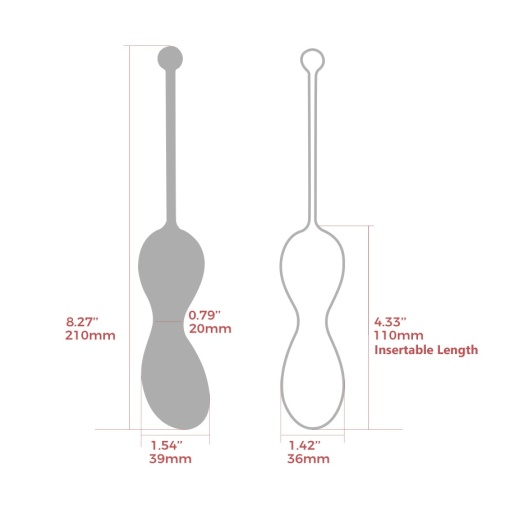 Arosum - Kegelator G点震动收阴球连遥控器 - 粉红色 照片