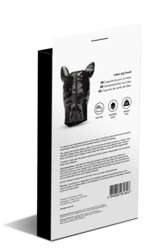 Prowler - Latex Pig Hood - Black 照片