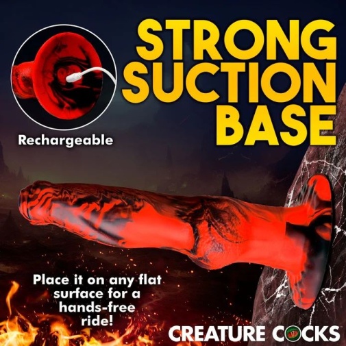 Creature Cocks - Hell Wolf 地獄狼抽插式仿真陽具 - 紅色 照片
