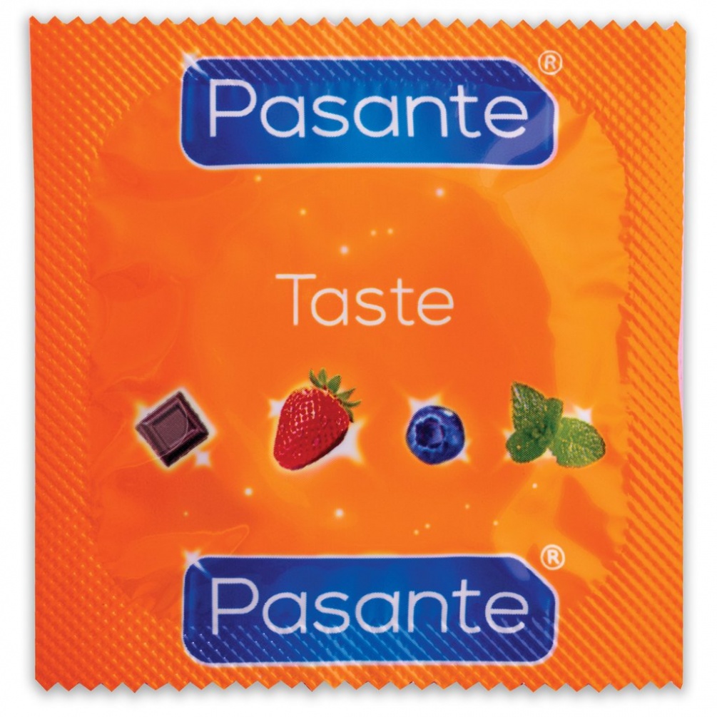 Pasante Taste are flavoured and coloured for tasty fun. Flav... Pasante - Taste Condoms 3's Pack photo-2