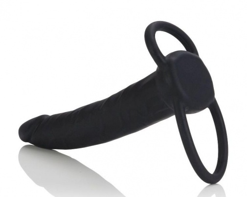 CEN - 矽胶男用穿戴式假阳具 - 黑色 照片